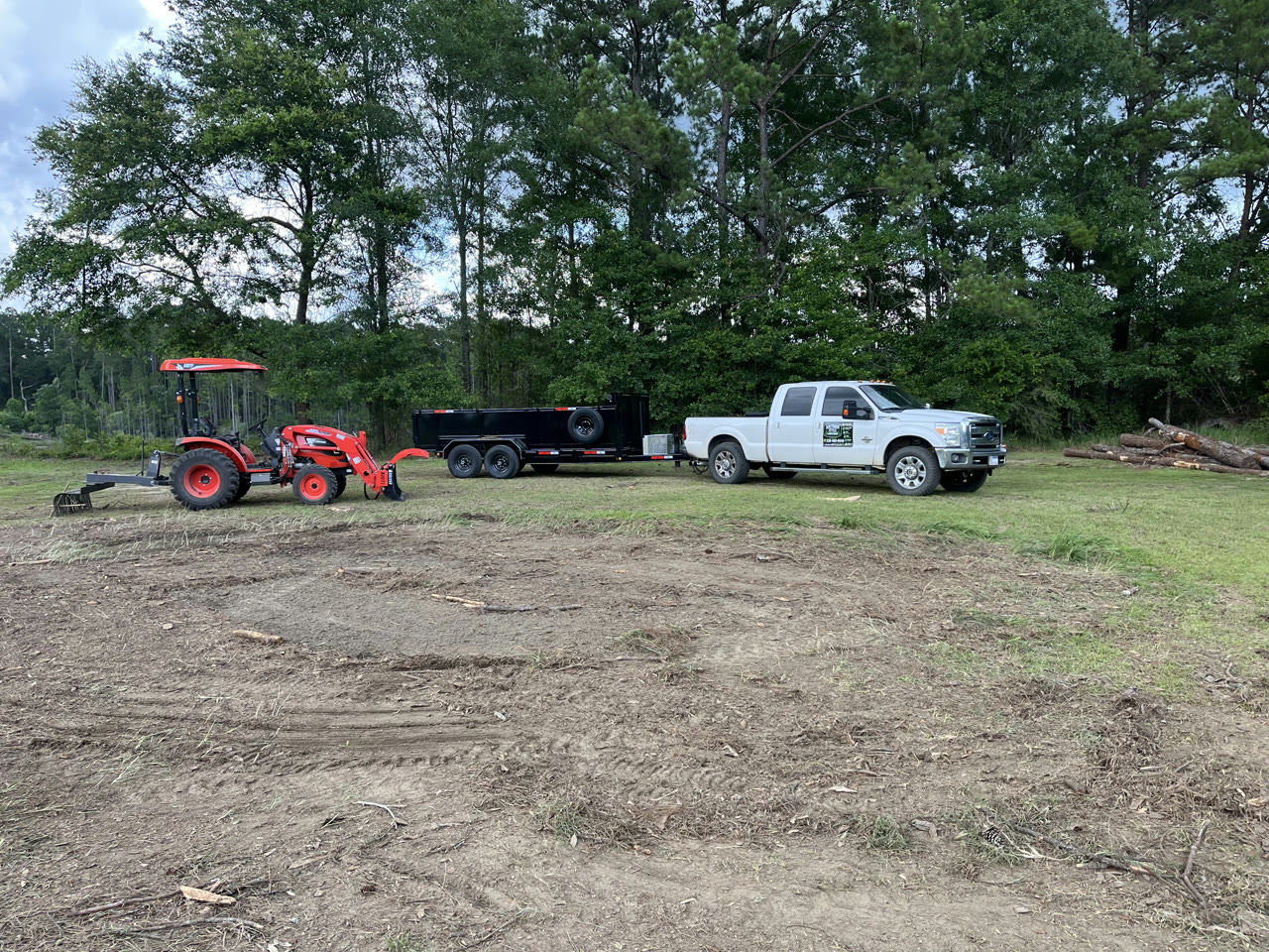Property after land clearing and cleanup